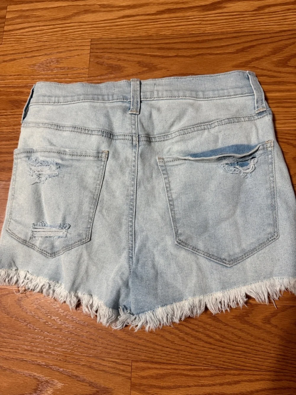 Mudd Jean Shorts Light Blue Distressed Size 28